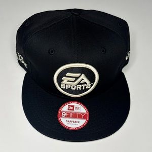 EA Sports Embroidered Logo Flat Bill SnapBack Cap